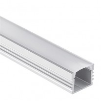 Profilo PL2 ARRAKIS in alluminio per Strisce LED 1m/2m + Copertura Opale/Trasparente