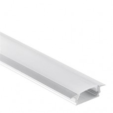 Profilo PL8 Subra in alluminio per Strisce LED 1m/2m + Copertura Opale/Trasparente